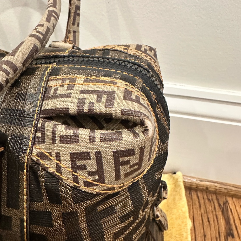 Fendi Black and Brown Satchel - Picture 6 of 16